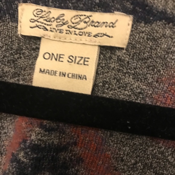 Lucky Brand Knit Poncho - Picture 3 of 3